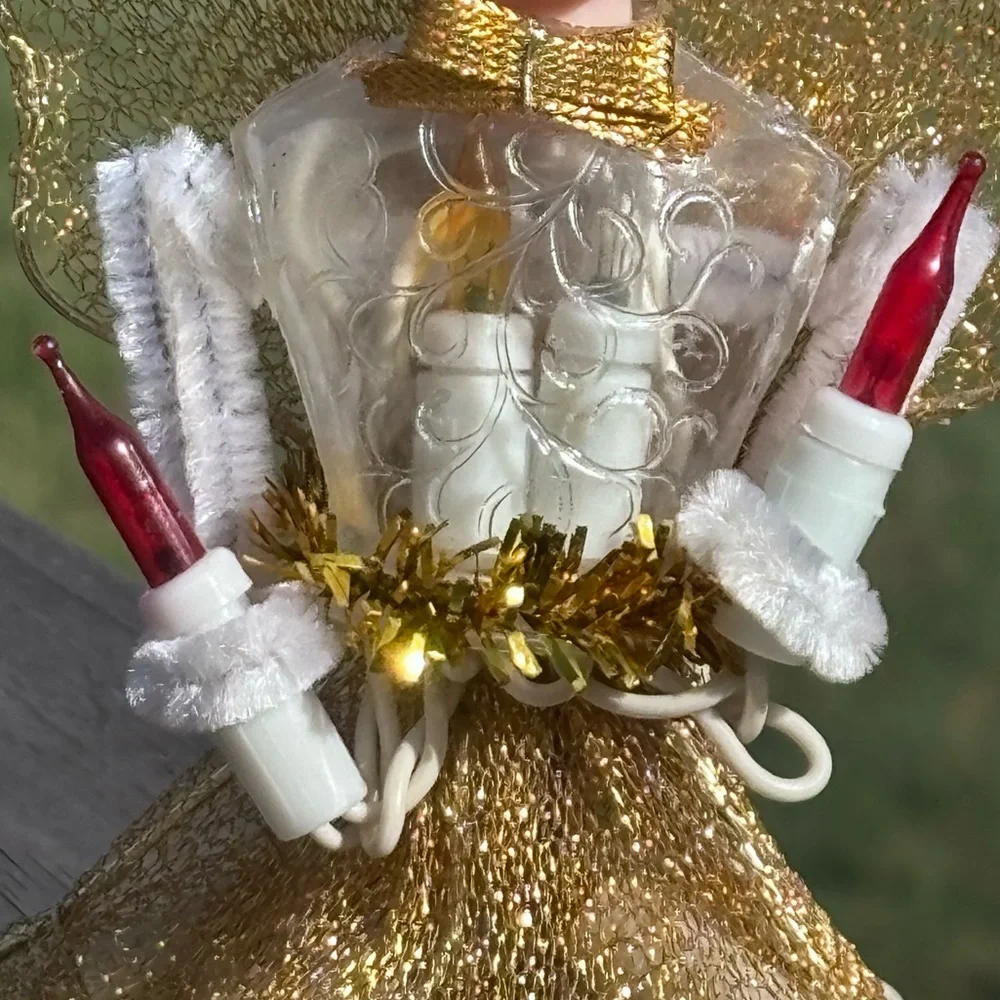 Vintage 1950’s/60’s Lit Angel Tree Topper! - Picture 7 of 9